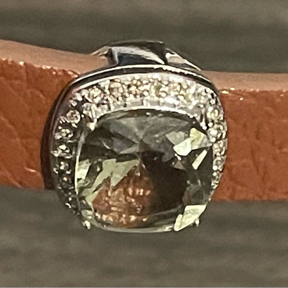 Pave Set Jewel Black Diamond/Silver